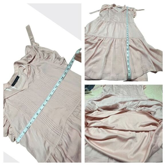 Tommy Hilfiger *Pleated * Ruffled * Dress * Soft Pink * Sz 2 NWOT - Picture 5 of 8